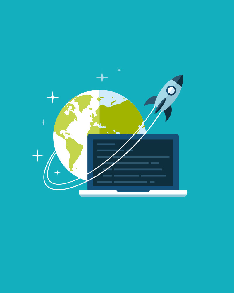 Global Launch Illustration Global Launch Illustration