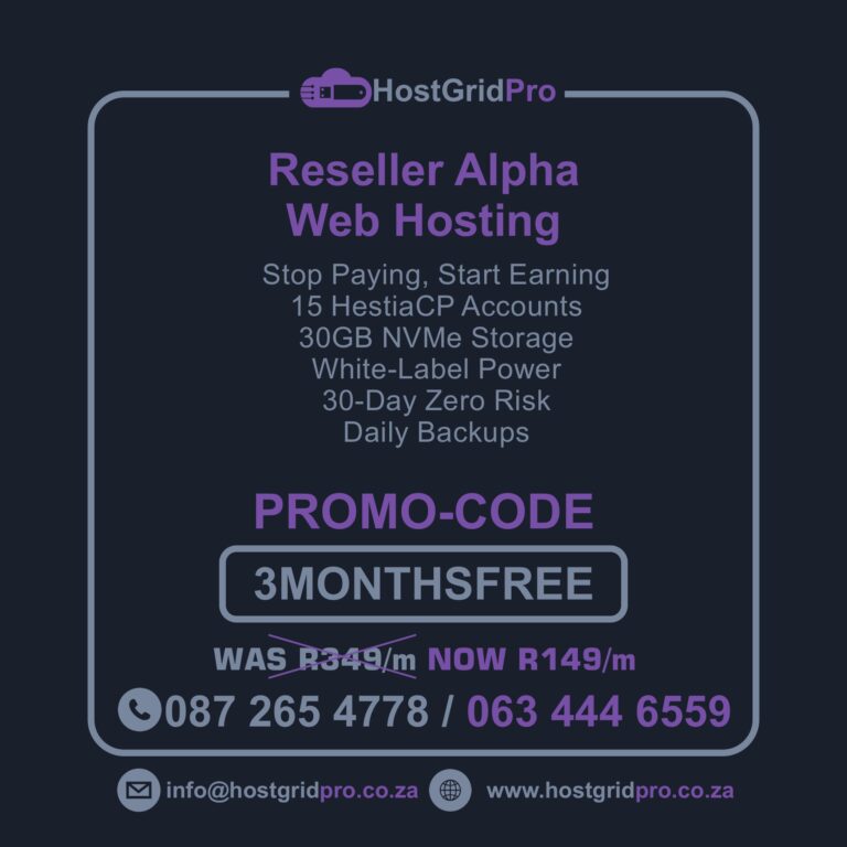 How to Start a Hosting Business in SA with R0 Experience (Reseller Guide)